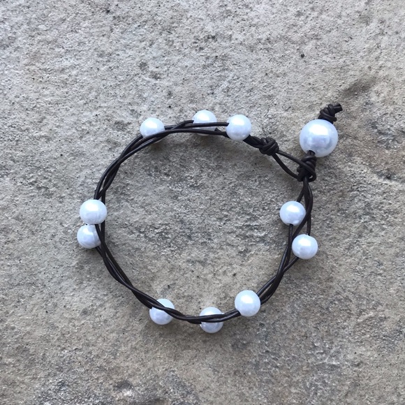 Brown Twisted pearl bracelet - Picture 8 of 8